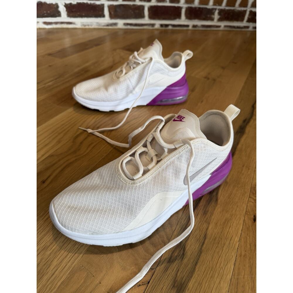 Nike Womens Air Max Motion 2 Running Shoes White AO0352-006 Mesh Lace Up Size 10 - Picture 6 of 10